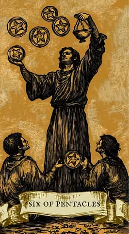 Six of Pentacles as feelings