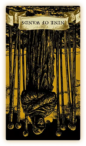The Nine of Wands reversed