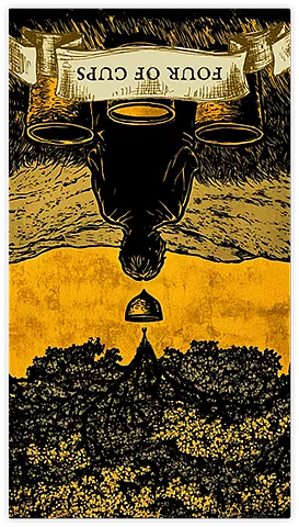 The Four of Cups reversed