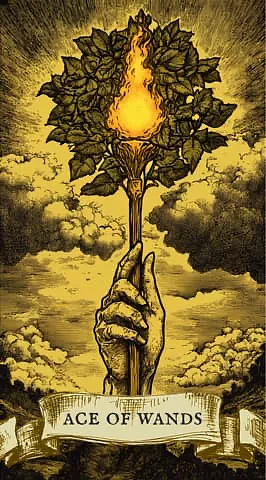 The Ace of Wands card