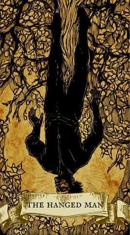 The Hanged Man card