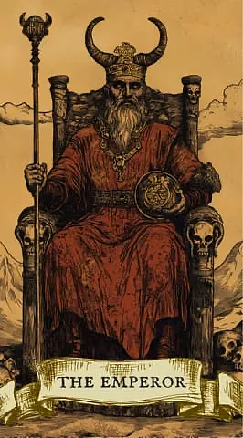 Look at the Emperor in the card