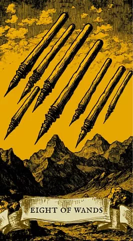the card "Eight of Wands"