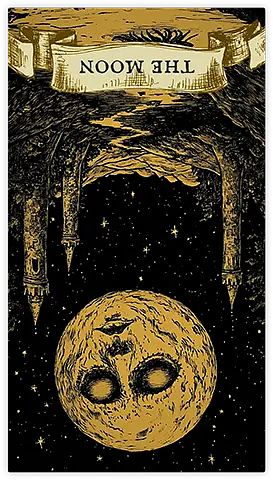 the reversed card "Moon"