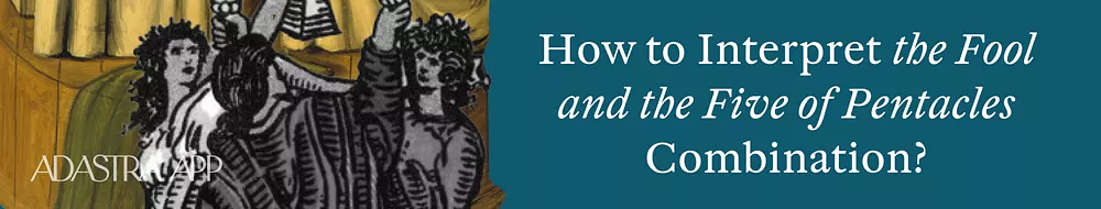 Together Fool And Five of Pentacles Tarot Cards