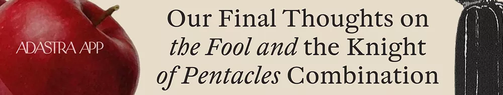 Knight of Pentacles and Fool Combination