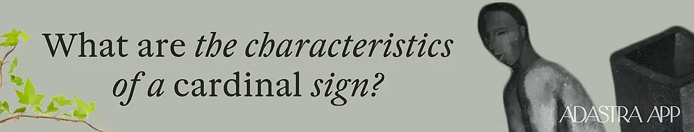 what is a cardinal sign in astrology