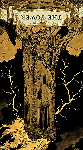 the reversed card "Tower"