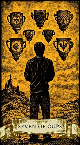 Today, the card "Seven of Cups" fell out for you