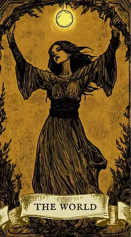 the card "World" fell out for you