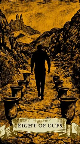 Today, the card "Eight of Cups" fell out for you