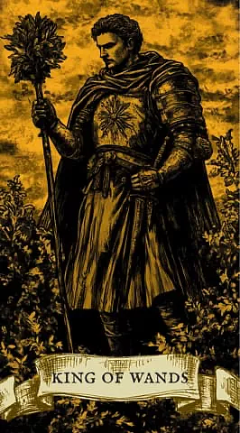 Today, the card "King of Wands" fell out for you