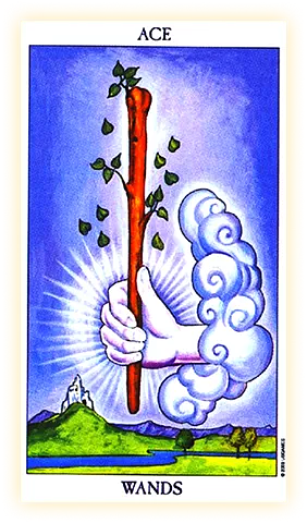 October 1. Today the card "Ace of Wands" fell out for you