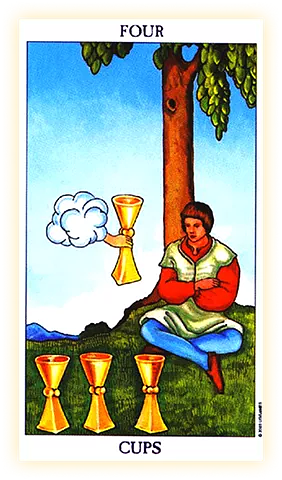 October 17. Today the card "Four of Cups" fell out for you