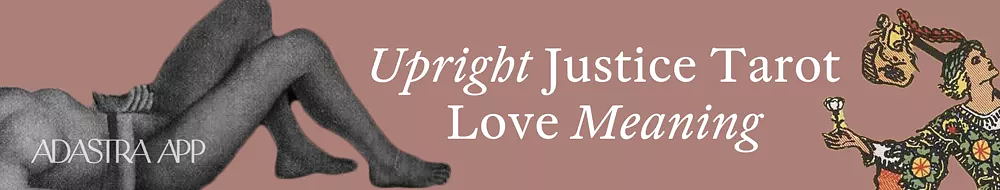 justice tarot card love meaning