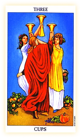 July 16. Today the card "Three of Cups" fell out for you