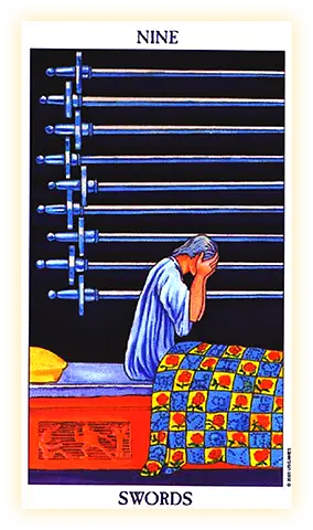 Today the card "Nine of Swords" fell out for you