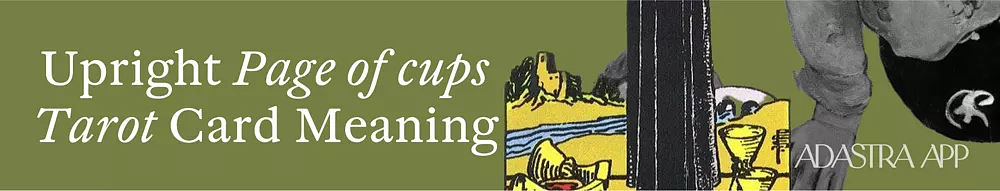 tarot cards meanings page of cups