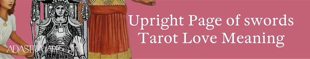 what does page of swords mean in tarot card