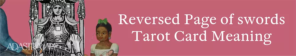 meaning of page of swords tarot card