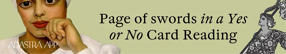 what does the page of swords mean in tarot cards