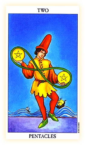 Two of Pentacles upright