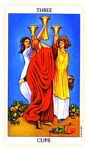 Three of Cups in Tarot