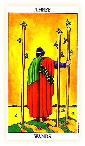 Three of Wands in tarot