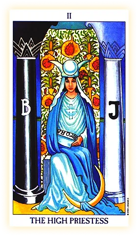 The High Priestess card