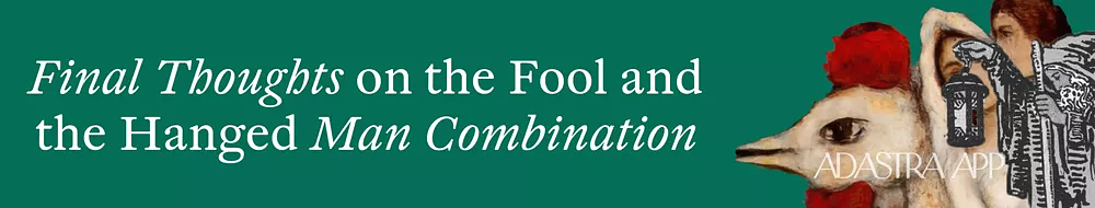 astrological comparison of fool and hanged man tarot cards
