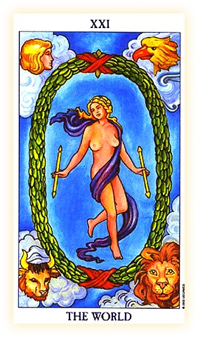 The World card in tarot reading