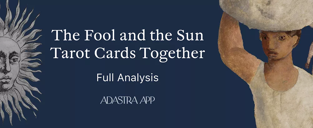 the fool and the sun tarot combination
