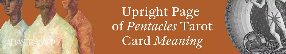 Page of Pentacles as advice