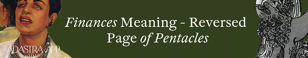 page of pentacles reversed tarot card meaning