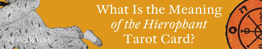 Fool and The Hierophant Interpretation