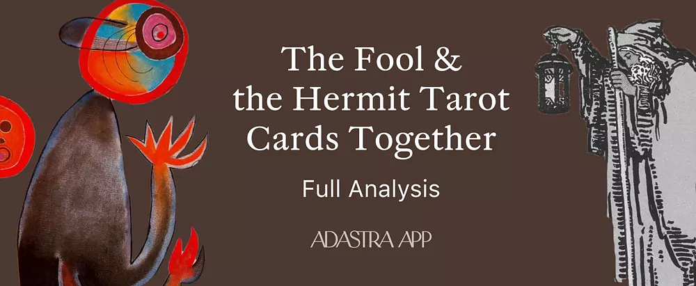 Fool & The Hermit Tarot Card Combination