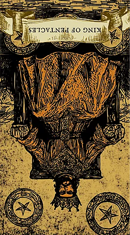 The King of Pentacles reversed
