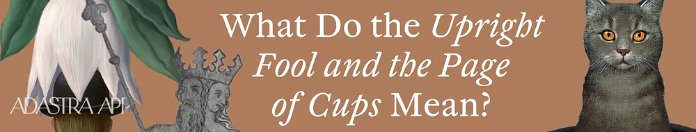 Fool And Page of Cups Tarot Cards Together