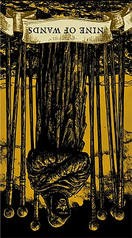 The Nine of Wands reversed